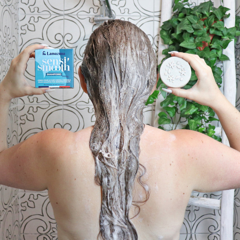 Shampoo for sensitive scalp with Peony